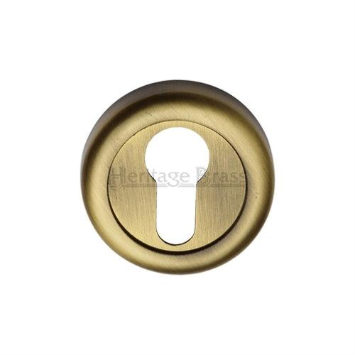 M.Marcus Heritage Brass V6724 Euro Profile Escutcheon