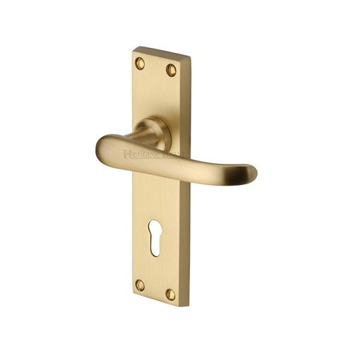 M.Marcus Heritage Brass Windsor Lever Handle on Plate