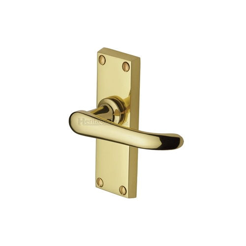 M.Marcus Heritage Brass Windsor Lever Handle on Short Plate