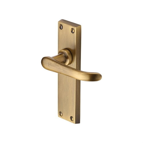 M.Marcus Heritage Brass Windsor Lever Handle on Plate