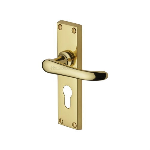 M.Marcus Heritage Brass Windsor Lever Handle on Plate