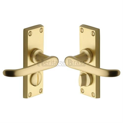 M.Marcus Heritage Brass Windsor Lever Handle on Short Plate