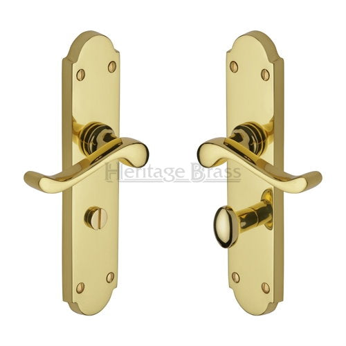 M.Marcus Heritage Brass Savoy Lever Handle on Long Plate