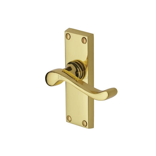 M.Marcus Heritage Brass Bedford Lever Handle on Short Plate