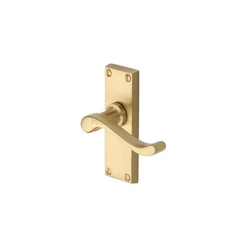 M.Marcus Heritage Brass Bedford Lever Handle on Short Plate