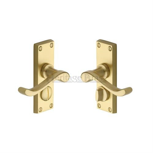 M.Marcus Heritage Brass Bedford Lever Handle on Short Plate