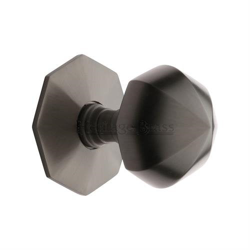 M.Marcus Heritage Brass V880 Faceted Centre Door Knob