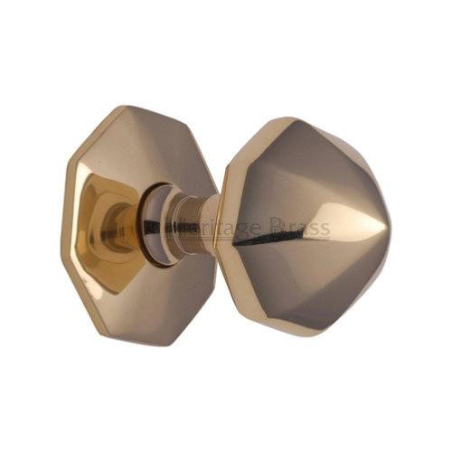 M.Marcus Heritage Brass V880 Faceted Centre Door Knob