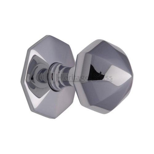 M.Marcus Heritage Brass V880 Faceted Centre Door Knob