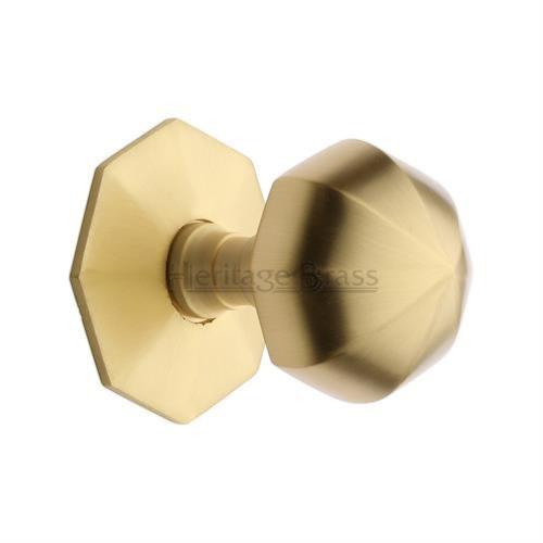 M.Marcus Heritage Brass V880 Faceted Centre Door Knob