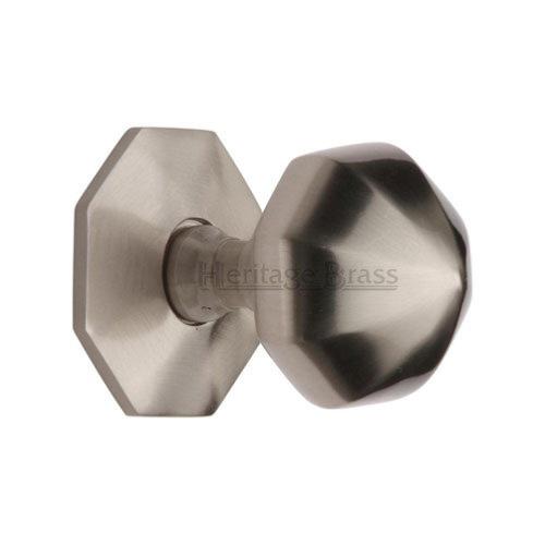 M.Marcus Heritage Brass V880 Faceted Centre Door Knob