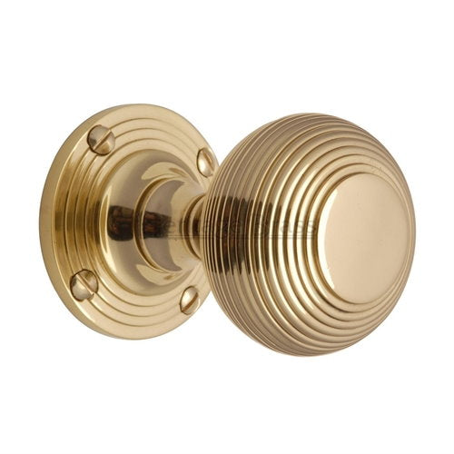 M.Marcus Heritage Brass Reeded Knob Set