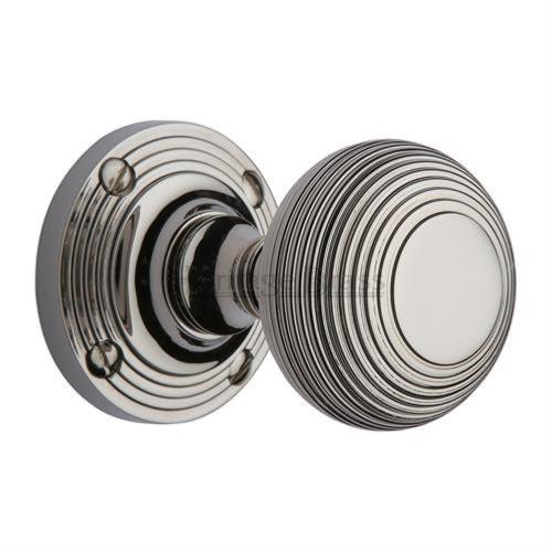 M.Marcus Heritage Brass Reeded Knob Set