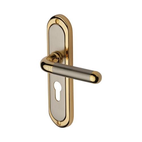 M.Marcus Heritage Brass Vienna Lever Handle on Plate