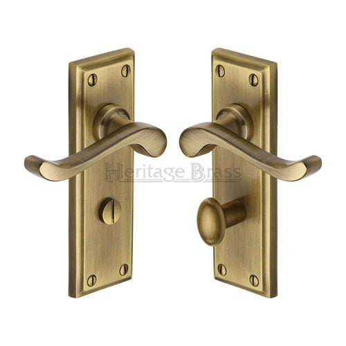 M.Marcus Heritage Brass Edwardian Lever Handle on Plate