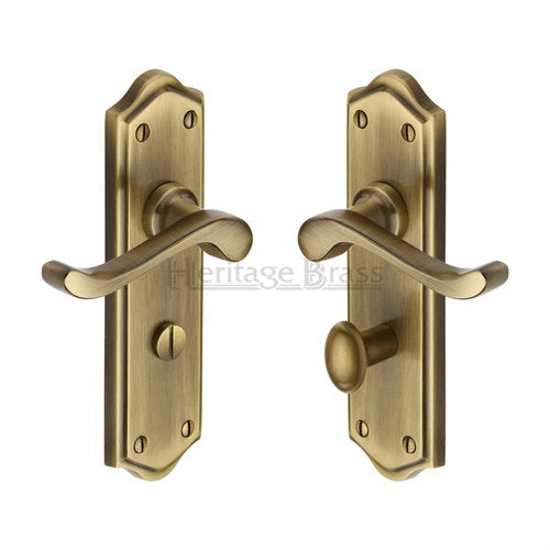 M.Marcus Heritage Brass Buckingham Lever Handle on Plate