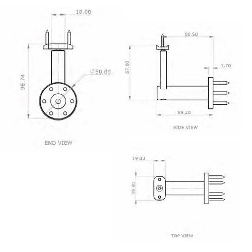 MARDECO S-Line Handrail Bracket