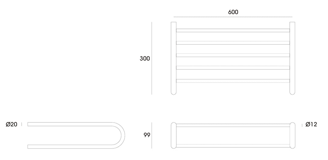 JNF Tonda Series Towel Shelf Rack