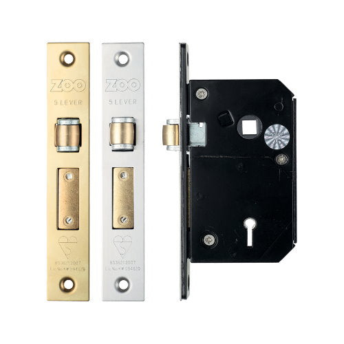 Zoo Hardware ZBSCS BS 5 Lever Chubb 3K74 Retro-Fit Roller Sash Lock