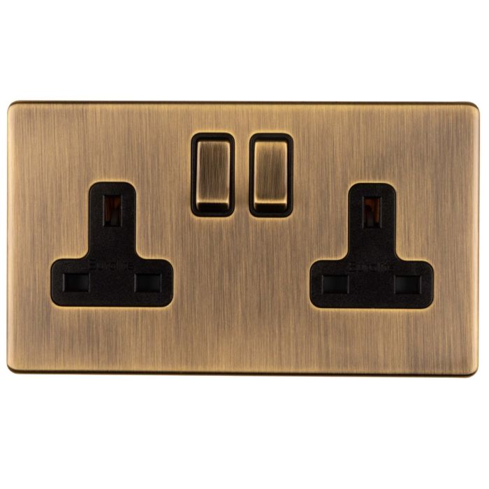 Eurolite Concealed 3mm 2 Gang Socket