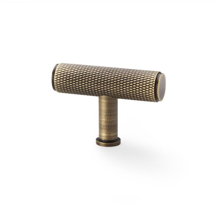 Alexander & Wilks Crispin Knurled T-Bar cupboard Knob