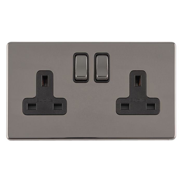 Eurolite Concealed 3mm 2 Gang Socket