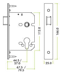 Zoo Hardware ZUKU64 Upright Latch