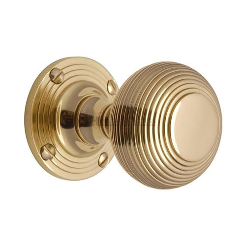 M.Marcus Heritage Brass Reeded Knob Set