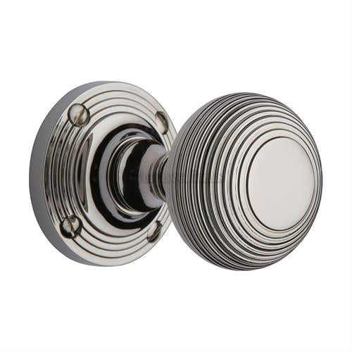 M.Marcus Heritage Brass Reeded Knob Set